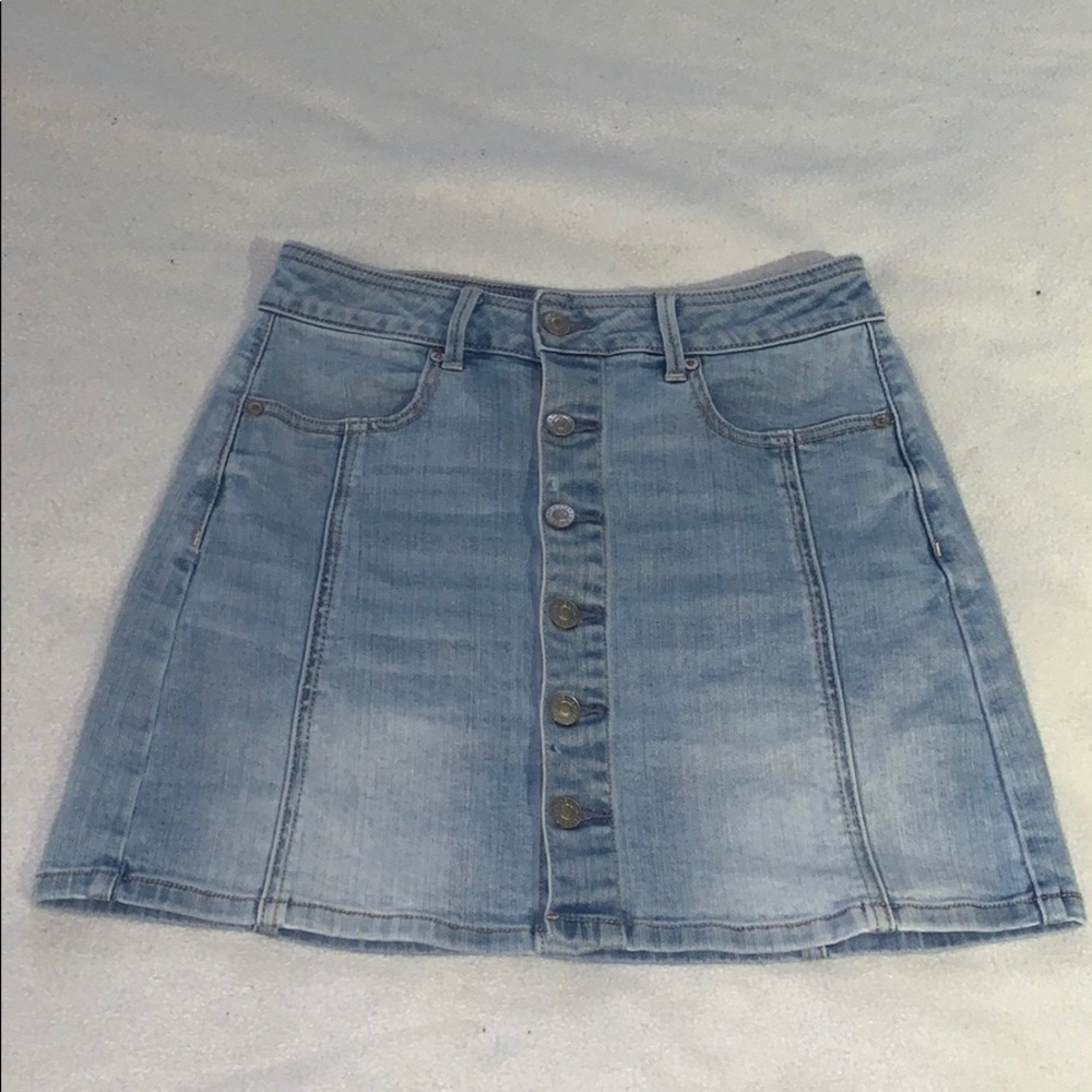 American eagle jean skirt